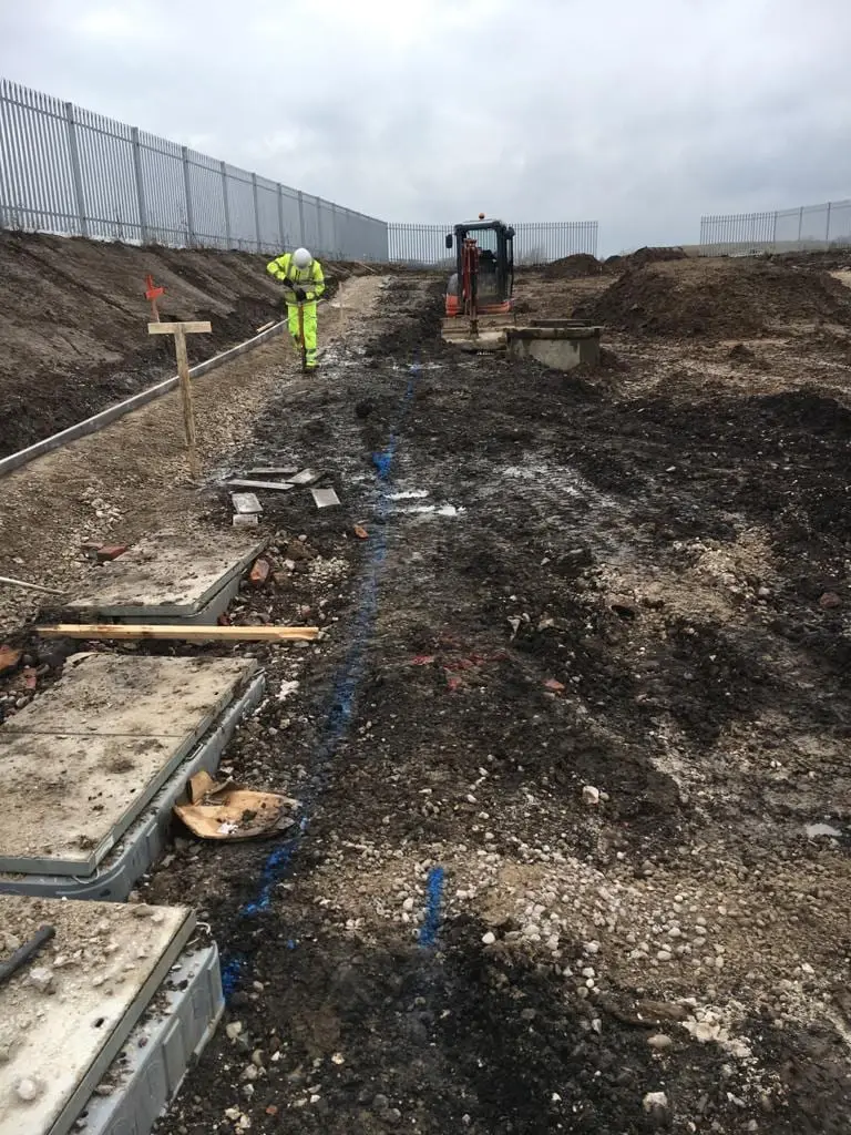 Bulk excavation under way on an SMJ Brady groundworks package